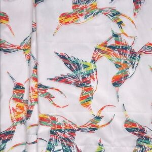 Lunarable Hummingbirds Curtain 4pc panels 28 x 84